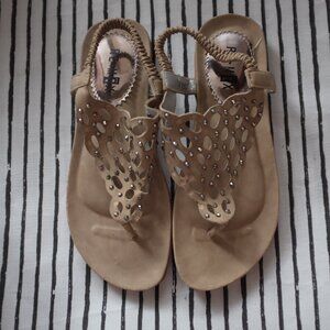 Remix Summer Flat Sandals Bohemian beads Flip Flops padded size 39